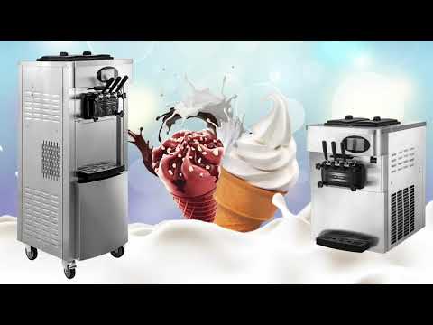 VEVOR Countertop Soft Ice Cream Machine 3 Flavors 5.3-7.4Gal/H Ice Cream Maker