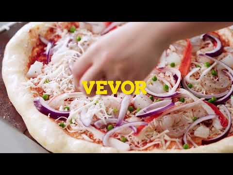 VEVOR 12 Inch Outdoors Portable Pizza Oven Pellet Grill Wood BBQ Smoker Food Grade SS